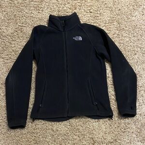 The North Face Women's Black Full-Zip Fleece Jacket with Logo